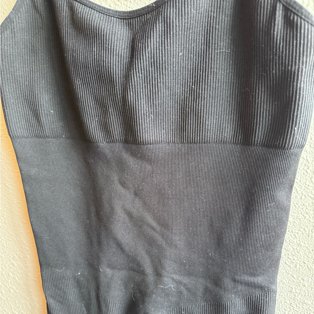 Black Ribbed Bodysuit - Picture 3 of 5